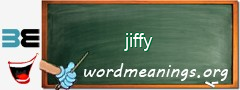 WordMeaning blackboard for jiffy